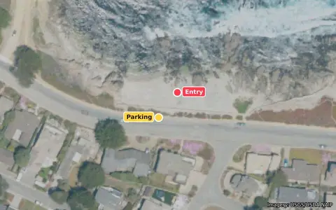 Map preview of Coral Street with the entry and parking marked